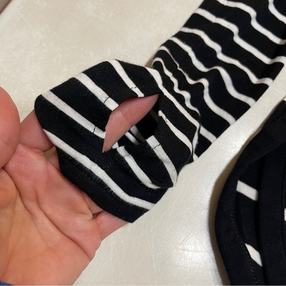 White House Black Market Striped Long Sleeve Top - Picture 6 of 8